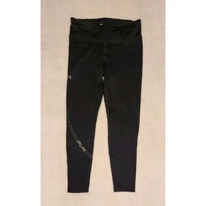 Under‎ Armour ColdGear Compression Pants Women's L Black Reflective Running